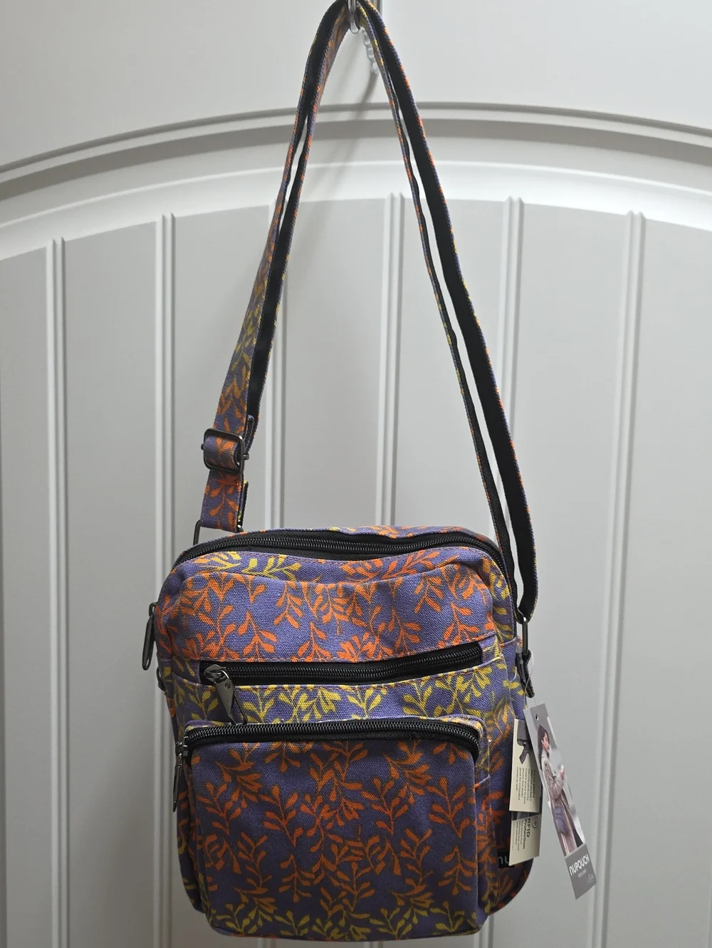 NWT Nupouch Crossbody Anti-Theft Shoulder Bag